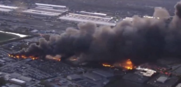 Breaking: UPS cargo plane crashes in Louisville, leaving nearly a mile of fiery wreckage