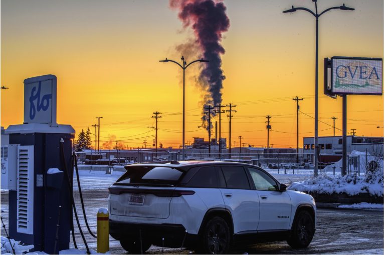 Poetic photo of the day: Charging up in Fairbanks