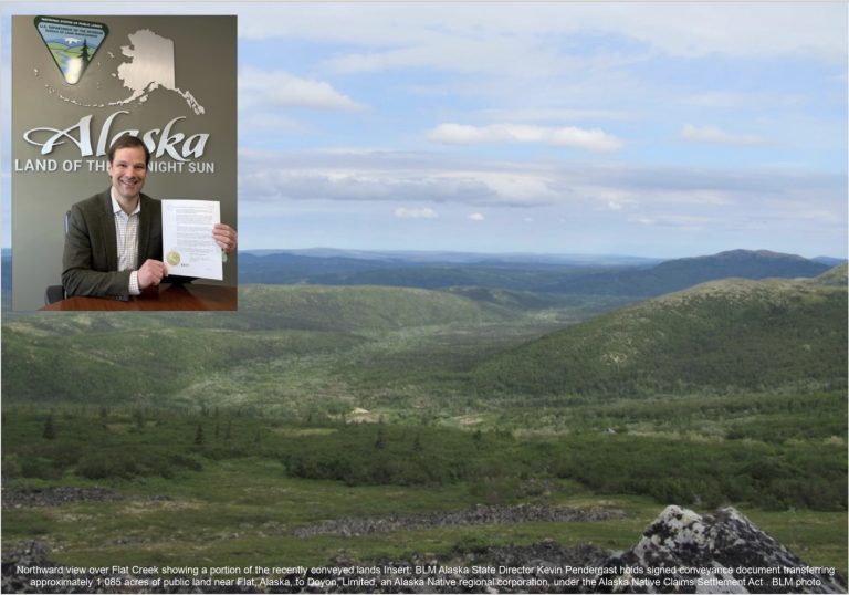 BLM transfers 1,085 acres near Flat to Doyon as ANCSA land conveyances near completion