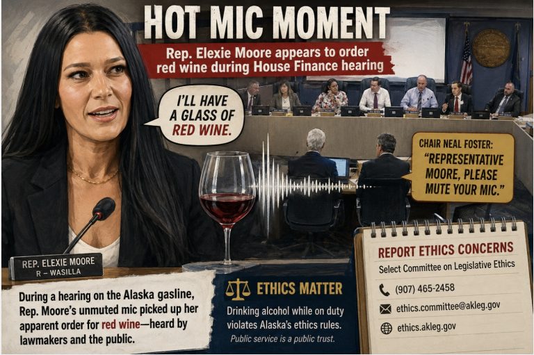 Hot mic picks up wine order during House Finance Committee hearing