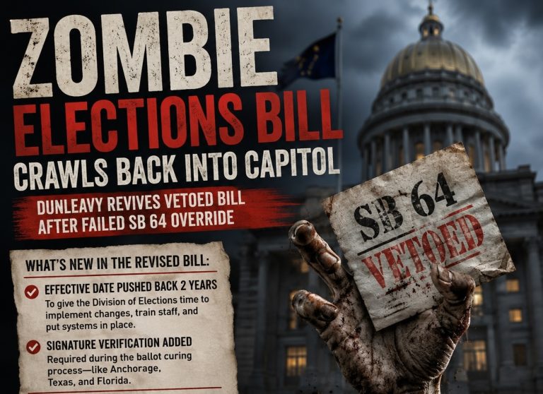 Breaking: Zombie elections bill rises from the dead in Juneau